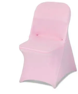 VEVOR 50 Pcs Pink Chair Covers, Polyester Spandex Chair Cover, Stretch Slipcovers for Wedding Party Dining Banquet Flat-Front Chair Covers, Fits Chair Measures up to 17.72 x 18.11 x 30.31 inch