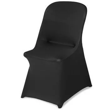 VEVOR 30 Pcs Black Chair Covers, Polyester Spandex Chair Cover, Stretch Slipcovers for Wedding Party Dining Banquet Flat-Front Chair Covers, Fits Chair Measures up to 18.11 x 19.69 x 33.86 inch