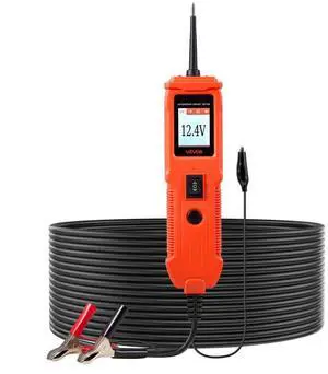 VEVOR Automotive Circuit Tester, 8 - 35 DCV Power Circuit Probe Tester with TFT Color Display and Lighting, Automotive Power Tester Probe with 13 ft / 4 m Cable, ABS Shell Electrical Detector Finder