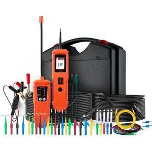 VEVOR Automotive Circuit Tester Kit, 8 - 35 DCV Power Circuit Probe Tester with TFT Color Display and Lighting, 2-in-1 Electrical Automotive Power Tester Probe with 19.7 ft / 6 m Extension Cable
