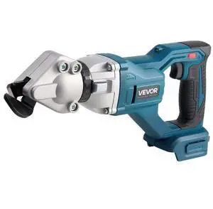 VEVOR Metal Shear, Sheet Metal Cutter Cordless with 360-Degree Pivoting Head, Double Blades, 25000 RPM Speed, Cuts 18 GA Galvanized Steel, 20 GA Stainless Steel, Aluminum Plate, Plastic, Cardboard