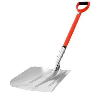 VEVOR Snow Shovel for Driveway, 14 in Wide Aluminum Alloy Snow Shovel with D-shaped Handles, Large Capacity Snowplow Shovels, Lightweight Snows Removal Tool for Garden Car Camping