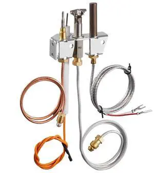 VEVOR Gas Pilot Assembly, OE 4021-732, 25660 Fireplace Gas Pilot Assembly, Natural Gas Ignition Replacement with Pilot Tube, Thermocouple, Thermopile, Wires, Compatible with Heatilator Models
