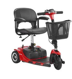 VEVOR 3 Wheel Folding Mobility Scooter for Adults & Seniors, Heavy-Duty Electric Powered Mobility Scooter & 12 Mile Long Range, All Terrain Travel Wheelchair with 9° Climbing Capacity, 265lb Capacity