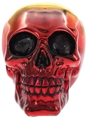 Yellow and Red Metallic Like Skull