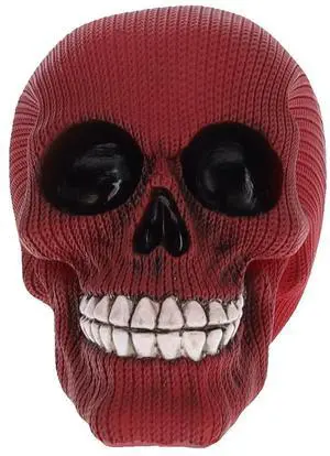 Red Chain Stitch Design Skull