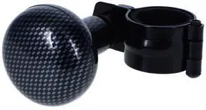 RoadPro RPSPN4 Steering Wheel Spinner Knob Adjustable Fit Brodie Knob for Cars Trucks Semis Tractors Lawn Mower-Carbon Gray