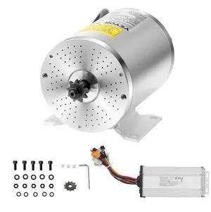VEVOR 2000W Electric Brushless DC Motor Kit - 60V 4500rpm Motor with Upgraded Speed Controller for Go Karts E-Bike Motorcycle Scooter