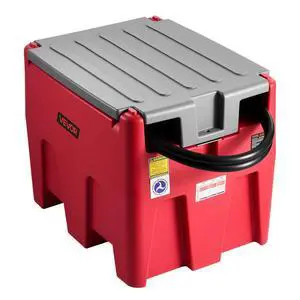 VEVOR Portable Diesel & Gasoline Tank, 58 Gallon, 10 GPM Flow Rate, Diesel Fuel Tank with 12V Electric Transfer Pump, 13.1ft Hose, Auto Fueling Nozzle, Transfer Tank for Easy Fuel Transportation, Red