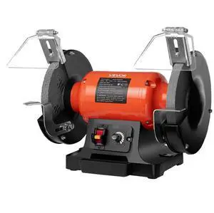 VEVOR Bench Grinder, 8-inch Variable Speed Bench Grinder, 2000-3450RPM Table Grinders with 550W 5.0A Induction Motor, 36/60-Grit Grinding Wheel & Adjustable Eye Shield for Sharpening Grinding