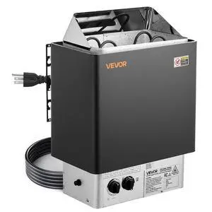 VEVOR Sauna Heater, 2KW AC 120V Electric Sauna Stove, Dry Steam Bath Saunas Stove with Pre-Drilled Bracket, Fit 52.9 to 88.2 CU.FT Saunas Rooms, Steam Bath Stoves for Home, Commercial, Leisure Venues