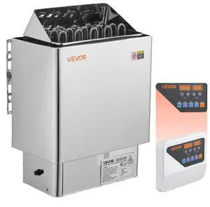 VEVOR Sauna Heater, 9KW 240V Electric Sauna Stove, Dry Steam Bath Saunas Stove with Pre-Drilled Bracket, Fit 317.8 to 459 CU.FT Saunas Rooms, Steam Bath Stoves for Home, Commercial, Leisure Venues