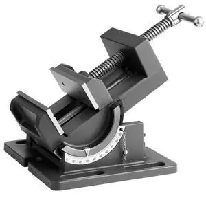 VEVOR Tilting Vise, 4.25 Inch Jaw Width, Portable Drill Press Bench Vise, 090° Adjustable Tilt, Durable Cast Iron Construction, Workbench Vice for Woodworking, for Benchtops and Drill Presses, Black
