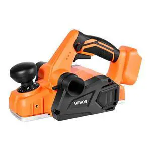 VEVOR Cordless Handheld Planer, 3-1/4-Inch Cut Width, 15000 RPM Electric Hand Wood Planer with Brushless Motor, Adjustable Cut Depth for Woodworking, Compatible with VEVOR 18V Battery (Bare Tool Only)