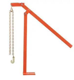 VEVOR 32 in T Post Puller, Heavy Duty Fence Post Puller with 43 in Lifting Chain, Rust-Resistant Steel, Labor-Saving T-Post Remover Tool for Round Fence Posts, Sign Posts & Tree Stumps