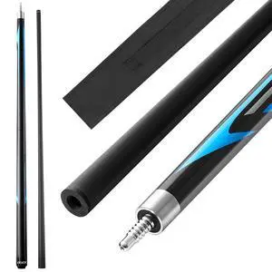 VEVOR Pool Cue, 1 Piece Jump Break Cue, 58 inch & 19.5 oz Break Cues Pool Stick, Breaks Stick with Carbon Fiber Shaft & Maple Cues Butt, Heavy Hitter Breaks Jump Billiard Cue for Adult, Home, Office