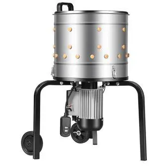 VEVOR Chicken Plucker Machine, 15.7 in Drum, 550W & 275RPM Electric Chicken Plucking Machine with 114 Soft Fingers & Transport Wheels, Stainless Steel Feather Remover for Processing 1-2 Chicks Once