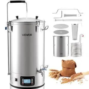 VEVOR Beer Brewing Equipment, 16 Gal/60L Beer Maker with Anti-Burn Pump and Wort Chiller,3000W All-in-One Home Brewing Kit with Digital Control, Recipe Memory & Timer, Removable mesh strainer VEVOR Beer Brewing Equipment, 16 Gal/60L Beer Maker with Anti-Burn Pump and Wort Chiller,3000W All-in-One Home Brewing Kit with Digital Control, Recipe Memory & Timer, Removable mesh strainer