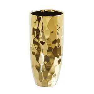 Nearly Natural 10" Designer Gold Cylinder Vase Nearly Natural 10" Designer Gold Cylinder Vase