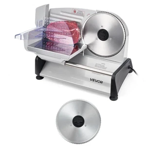 Meat Slicer, 7.5 inch 200W Electric Deli Slicer Machine with SUS420 Blade, 0-0.6 inch Adjustable Thickness, ETL Certified Home Food-Slicer for Meat, Ham, Baguett, Steak Meat Slicer, 7.5 inch 200W Electric Deli Slicer Machine with SUS420 Blade, 0-0.6 inch Adjustable Thickness, ETL Certified Home Food-Slicer for Meat, Ham, Baguett, Steak