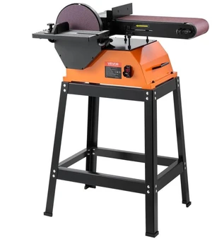 Professional Belt Sander with Stand, 9" Disc & 6" x 48" Belt Sander Combo, 800W Sanding Machine with 0 - 45° Adjustable Worktable for Woodworking, Furniture Refinishing, Knife Sharpening Professional Belt Sander with Stand, 9" Disc & 6" x 48" Belt Sander Combo, 800W Sanding Machine with 0 - 45° Adjustable Worktable for Woodworking, Furniture Refinishing, Knife Sharpening