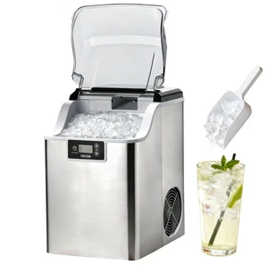 Countertop Ice Maker, 44 lbs per Day, Self-Cleaning Portable Machine with Scoop, 4 lbs Ice-Storage Basket, Nugget Ice-Making Machine with Chewable Ices for Home, Kitchen, Office, Bar & Party Countertop Ice Maker, 44 lbs per Day, Self-Cleaning Portable Machine with Scoop, 4 lbs Ice-Storage Basket, Nugget Ice-Making Machine with Chewable Ices for Home, Kitchen, Office, Bar & Party