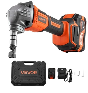 Cordless Metal Nibbler, with 20 V 4000 mAh Battery, 2200 RPM Efficient Brushless Motor, Electric Nibbler Metal Cutter with Plastic Carrying Case for Cutting Steel Sheet and Aluminum Sheet Cordless Metal Nibbler, with 20 V 4000 mAh Battery, 2200 RPM Efficient Brushless Motor, Electric Nibbler Metal Cutter with Plastic Carrying Case for Cutting Steel Sheet and Aluminum Sheet