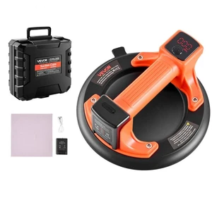 Electric Suction Cup, 8-Inch Vacuum Glass Lifter with Digital Display for Suction Power & Battery Level, 440 lbs Max Lifting Capacity Tile Suction Cup Tool for Lifting Tile, Granite (1-Pack) Electric Suction Cup, 8-Inch Vacuum Glass Lifter with Digital Display for Suction Power & Battery Level, 440 lbs Max Lifting Capacity Tile Suction Cup Tool for Lifting Tile, Granite (1-Pack)