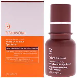 Advanced Retinol Plus Ferulic Triple Correction Eye Serum by Dr. Dennis Gross for Unisex - 0.5 oz Serum Advanced Retinol Plus Ferulic Triple Correction Eye Serum by Dr. Dennis Gross for Unisex - 0.5 oz Serum