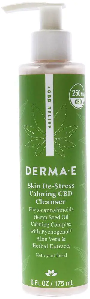 Skin De-Stress Calming CBD Cleanser by Derma-E for Unisex - 6 oz Cleanser Skin De-Stress Calming CBD Cleanser by Derma-E for Unisex - 6 oz Cleanser