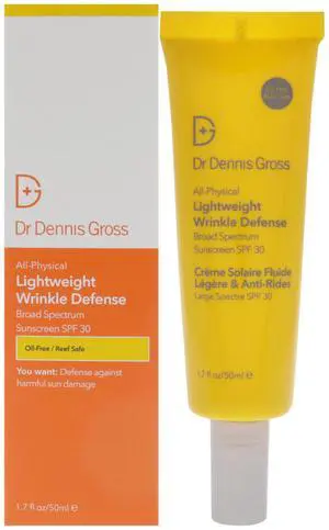 All Physical Lightweight Wrinkle Defense SPF 30 by Dr. Dennis Gross for Unisex - 1.7 oz Sunscreen All Physical Lightweight Wrinkle Defense SPF 30 by Dr. Dennis Gross for Unisex - 1.7 oz Sunscreen