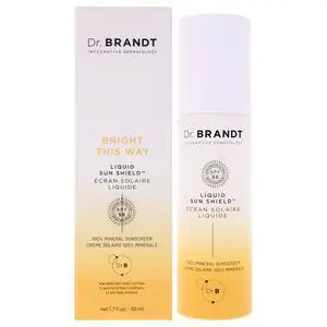 Bright This Way Liquid Sun Shield SPF 50 by Dr. Brandt for Unisex - 1.7 oz Sunscreen Bright This Way Liquid Sun Shield SPF 50 by Dr. Brandt for Unisex - 1.7 oz Sunscreen