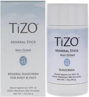 Mineral Stick Non Tinted SPF 45 by Tizo for Women - 1 oz Sunscreen Mineral Stick Non Tinted SPF 45 by Tizo for Women - 1 oz Sunscreen