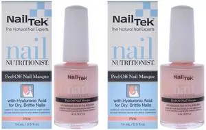 Nail Nutritionist Peel-Off Nail Masque - Pink by Nail Tek for Women - 0.5 oz Nail Masque - Pack of 2 Nail Nutritionist Peel-Off Nail Masque - Pink by Nail Tek for Women - 0.5 oz Nail Masque - Pack of 2