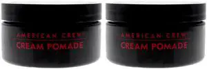 Cream Pomade by American Crew for Men - 3 oz Cream - Pack of 2 Cream Pomade by American Crew for Men - 3 oz Cream - Pack of 2
