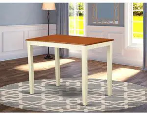East West Furniture Yarmouth Counter Height Table Finished in Buttermilk and Cherry East West Furniture Yarmouth Counter Height Table Finished in Buttermilk and Cherry