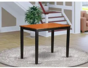 East West Furniture Yarmouth Counter Height Table Finished in Black East West Furniture Yarmouth Counter Height Table Finished in Black