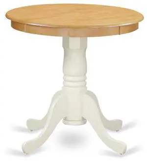 East West Furniture Dining Table Oak & Linen White, EMT-OLW-TP East West Furniture Dining Table Oak & Linen White, EMT-OLW-TP