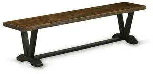 East West Furniture Dining Chair Wire brushed Black & Distressed Jacobean, VB677 East West Furniture Dining Chair Wire brushed Black & Distressed Jacobean, VB677