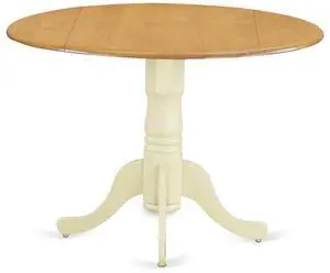 East West Furniture Dining Table Oak & Buttermilk, DLT-OMK-TP East West Furniture Dining Table Oak & Buttermilk, DLT-OMK-TP