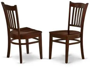 East West Furniture Dining Chair Mahogany, GRC-MAH-W East West Furniture Dining Chair Mahogany, GRC-MAH-W