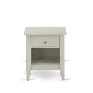 East West Furniture East West Furniture GA-0C-ET Small Night Stand with 1 Mid Century Modern Drawer, Stable and Sturdy Constructed - Wire brushed Butter Cream Finish East West Furniture East West Furniture GA-0C-ET Small Night Stand with 1 Mid Century Modern Drawer, Stable and Sturdy Constructed - Wire brushed Butter Cream Finish