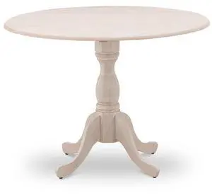 East West Furniture East West Furniture DMT-ABC-TP Round small table Linen White Color Drops Leave Table Top Surface and Asian Wood small dining table Pedestal Legs -Black Finish East West Furniture East West Furniture DMT-ABC-TP Round small table Linen White Color Drops Leave Table Top Surface and Asian Wood small dining table Pedestal Legs -Black Finish