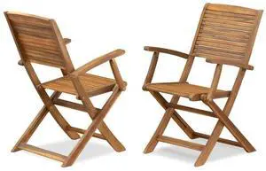 East West Furniture Modern Outdoor Patio Garden Side Wooden Patio Chairs East West Furniture Modern Outdoor Patio Garden Side Wooden Patio Chairs