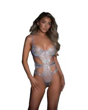 Roma Costume Garden Of Eden Teddy, Silver, S Roma Costume Garden Of Eden Teddy, Silver, S