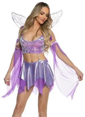 Roma Costume 4pc Mystical Fairy, Lavender, M Roma Costume 4pc Mystical Fairy, Lavender, M