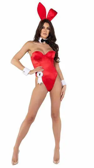 Roma Costume 8pc Play Bunny, Red, XL Roma Costume 8pc Play Bunny, Red, XL