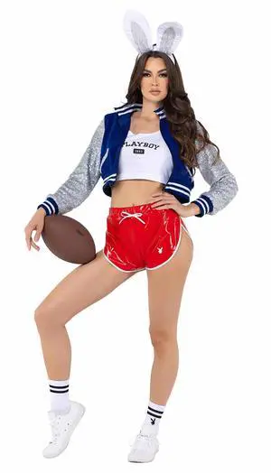 Roma Costume 6pc Play Athlete, Blue/White/Red, S Roma Costume 6pc Play Athlete, Blue/White/Red, S