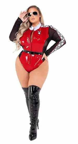 Roma Costume 2pc Play Racecar Driver, Red/Black/White, XL Roma Costume 2pc Play Racecar Driver, Red/Black/White, XL