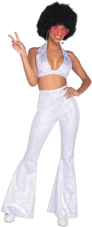 Roma Costume 2pc Disco Fever, Silver, S Roma Costume 2pc Disco Fever, Silver, S